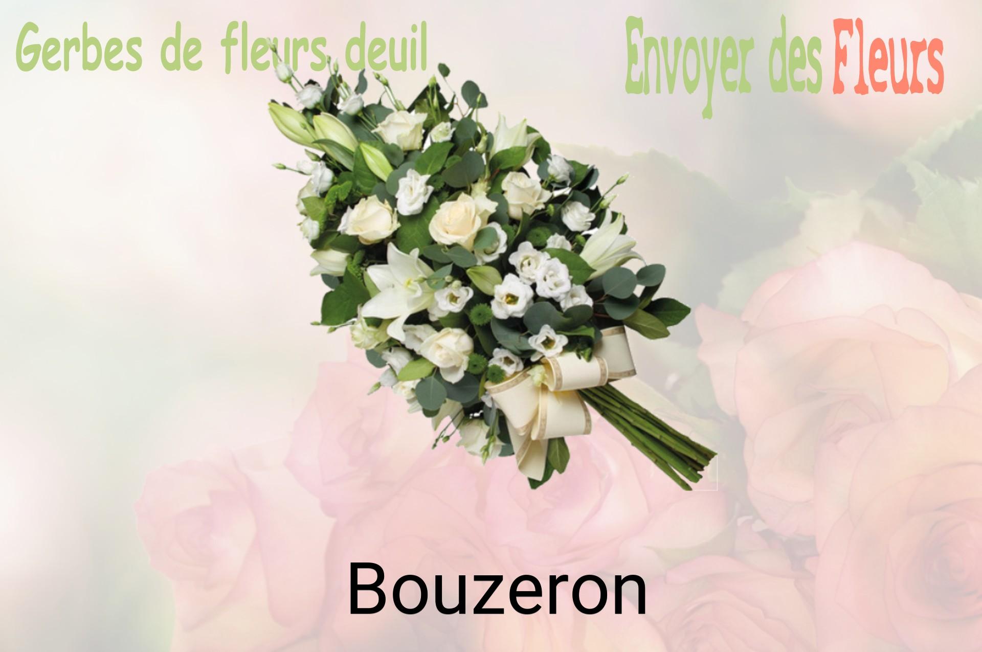 Gerbe de fleurs de deuil livrée à Bouzeron